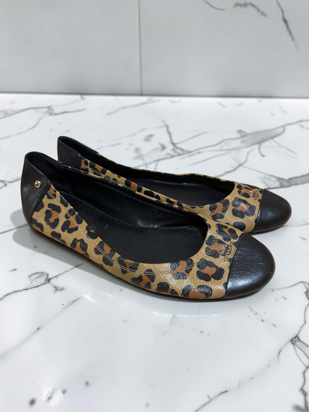 Coach Chelsea Ocelot Leopard Ballet Flats